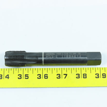 Guhring 7/8"-14 Plug Tap Straight 6 Flute HSS-E 1" Thread Length 4-15/16" OAL