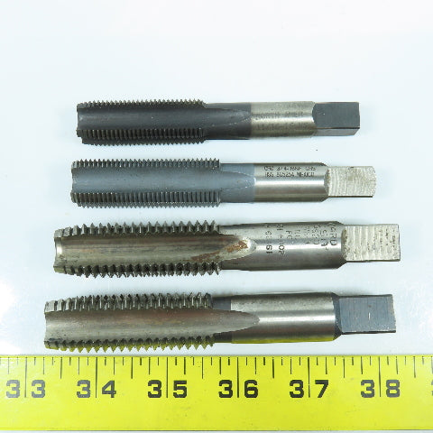 Misc. Plug Tap Straight 6 Flute 11/16"-16 To 7/8"-9 Lot of 4