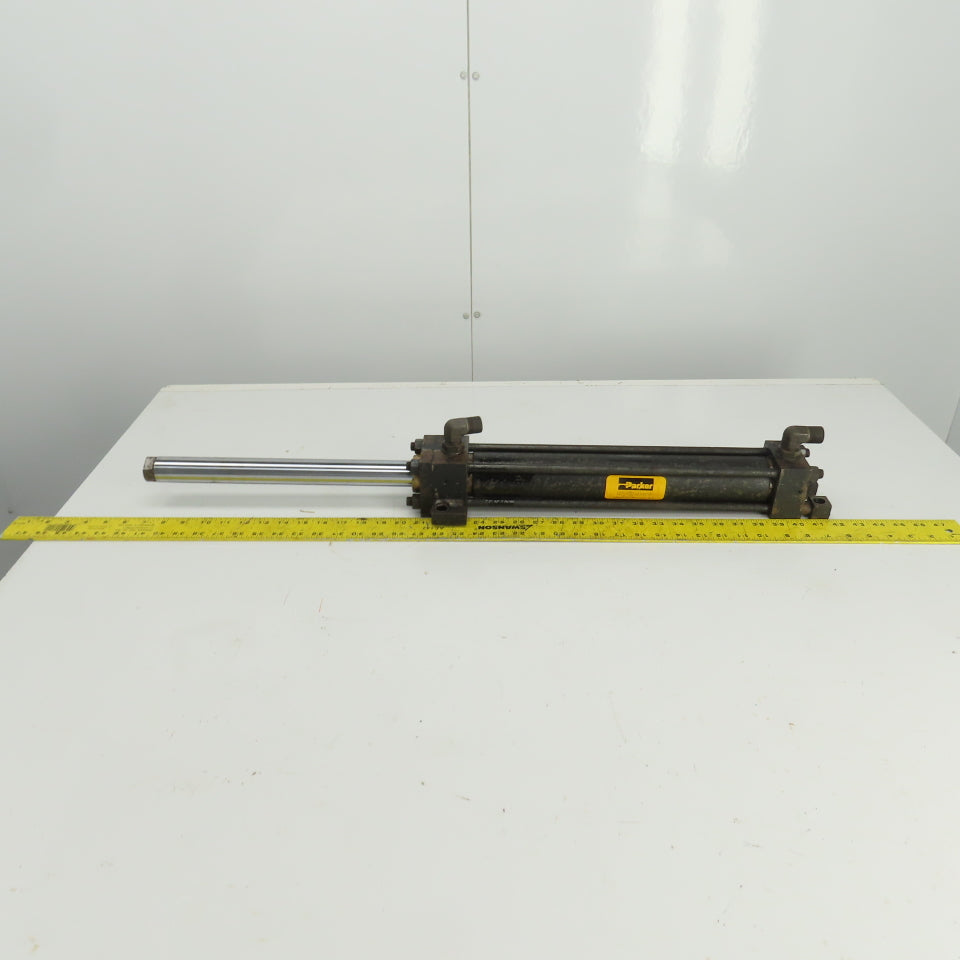 Parker Double Acting Hydraulic Cylinder 13" Stroke 2" Bore 1-3/8" Rod