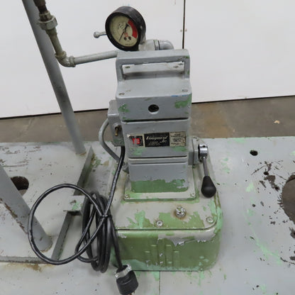 Owatonna Tool Model B 20 Ton Hydraulic Press Vanguard 2 Stage 12-1/2" Stroke