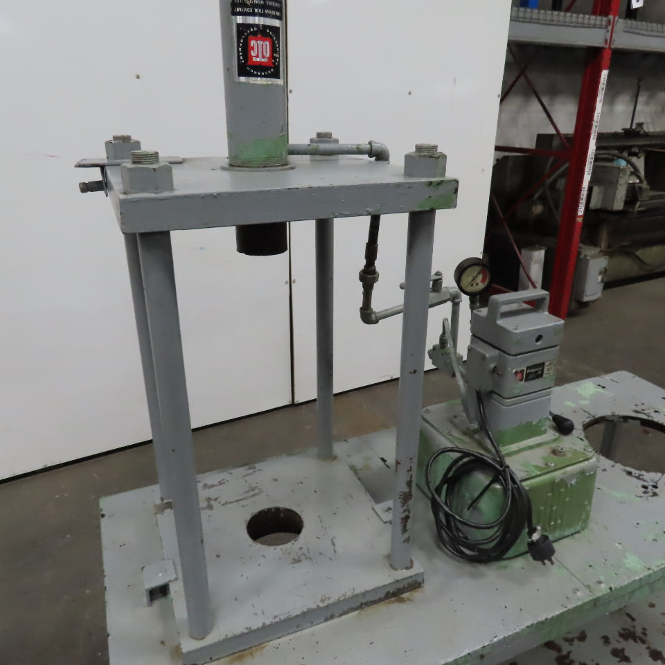 Owatonna Tool Model B 20 Ton Hydraulic Press Vanguard 2 Stage 12-1/2" Stroke