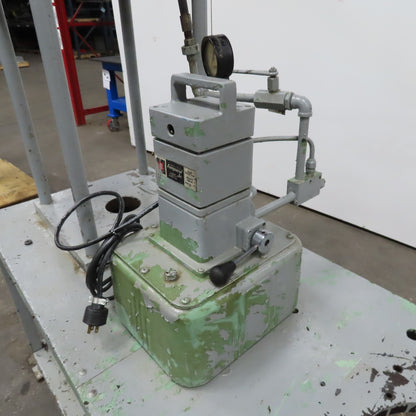 Owatonna Tool Model B 20 Ton Hydraulic Press Vanguard 2 Stage 12-1/2" Stroke