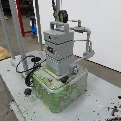 Owatonna Tool Model B 20 Ton Hydraulic Press Vanguard 2 Stage 12-1/2" Stroke