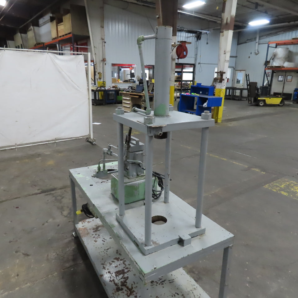 Owatonna Tool Model B 20 Ton Hydraulic Press Vanguard 2 Stage 12-1/2" Stroke