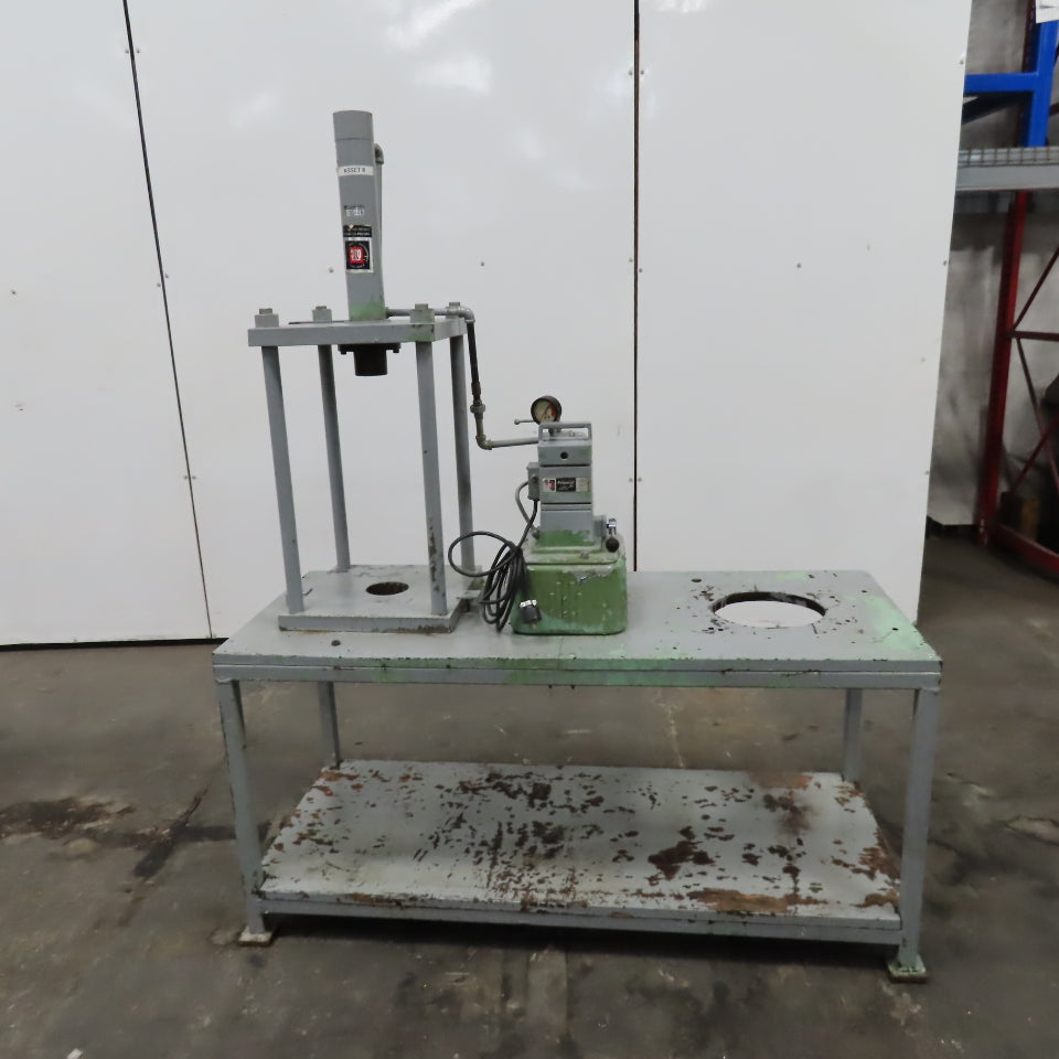 Owatonna Tool Model B 20 Ton Hydraulic Press Vanguard 2 Stage 12-1/2" Stroke