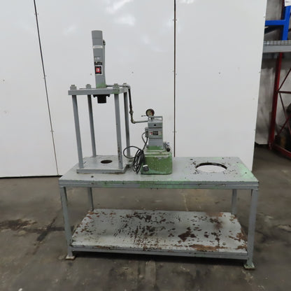 Owatonna Tool Model B 20 Ton Hydraulic Press Vanguard 2 Stage 12-1/2" Stroke