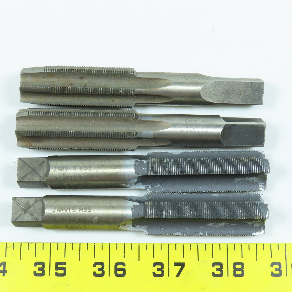 Misc. Plug Tap Straight 3 & 6 Flute 3/4"-32 Lot of 4