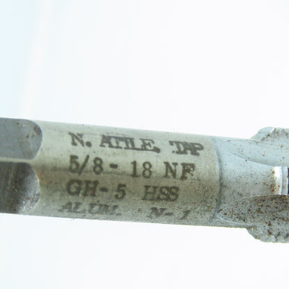 North Attleboro 5/8"-18 NF Bottoming Tap Straight 4 Flute 3-13/16" OAL Lot of 6