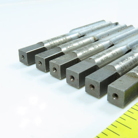 North Attleboro 5/8"-18 NF Bottoming Tap Straight 4 Flute 3-13/16" OAL Lot of 6