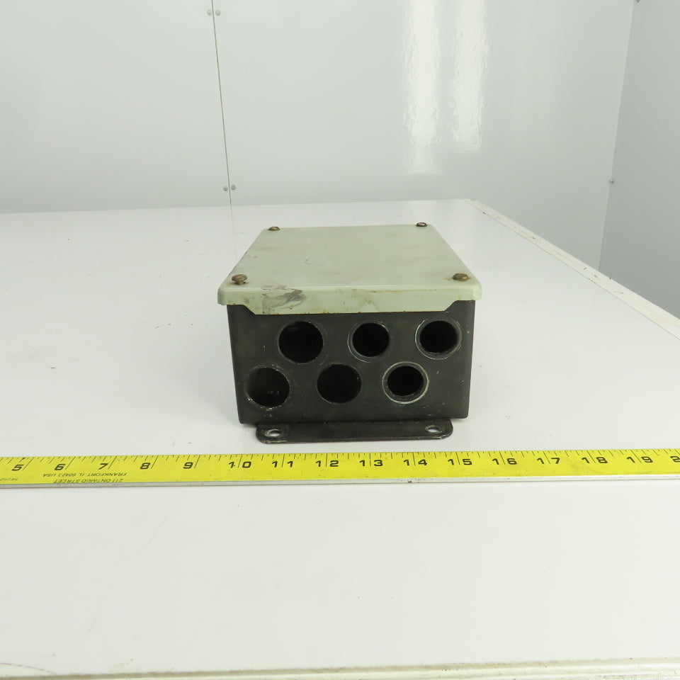 Hoffman A-806SC 8" x 6" x 3-1/2" Electrical Junction Box Screw Cover Type 12&13