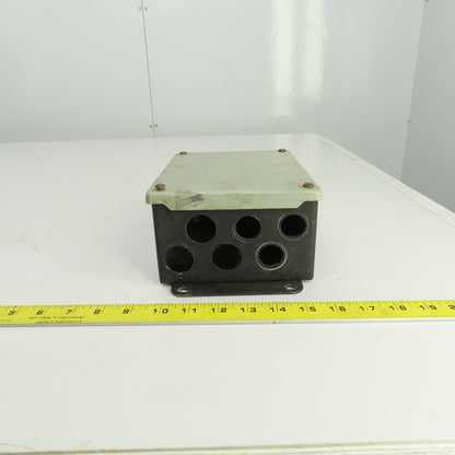 Hoffman A-806SC 8" x 6" x 3-1/2" Electrical Junction Box Screw Cover Type 12&13
