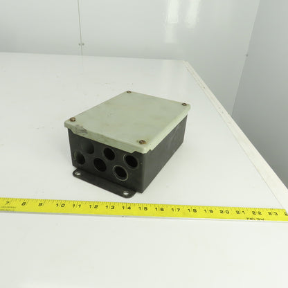 Hoffman A-806SC 8" x 6" x 3-1/2" Electrical Junction Box Screw Cover Type 12&13