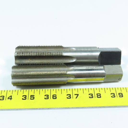 Misc. Plug Tap Straight 6 Flute 1"-14 & 13/16"-12 Lot of 2