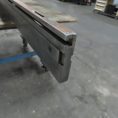 Press Brake Lower Die Holder 84-3/8" L x 5" W 5/8" T-Slot
