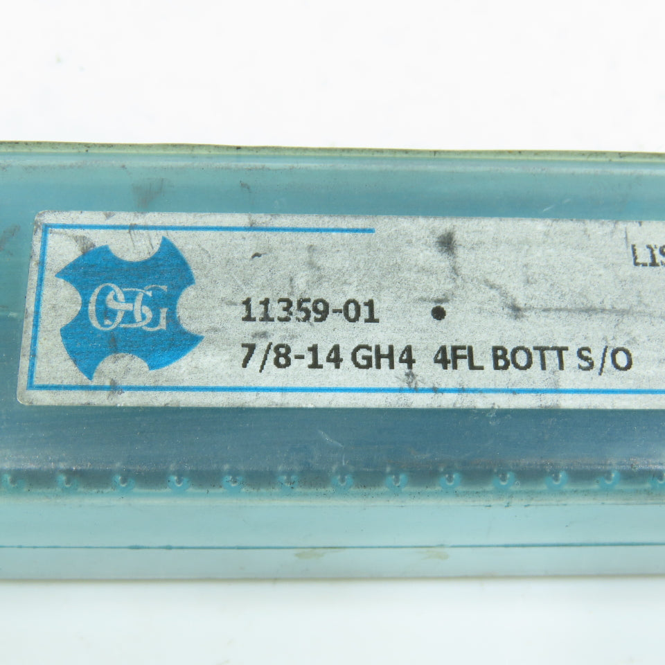 OSG 11359-01 7/8"-14  Bottoming Tap Straight 4 Flute GH4