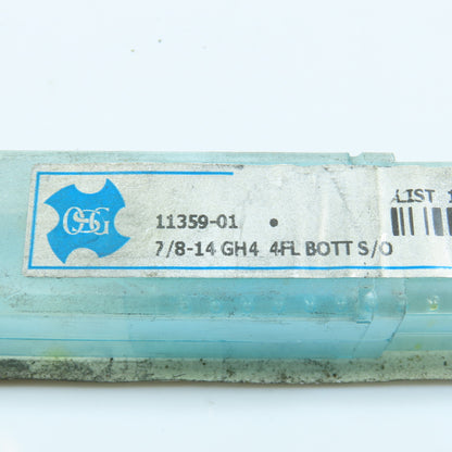 OSG 11359-01 7/8"-14  Bottoming Tap Straight 4 Flute GH4