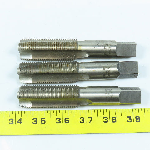 1"-12 Bottoming Tap Straight 3 Flute  5-1/8" OAL 2-1/2" Thread Length Lot of 3