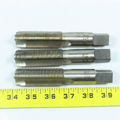 1"-12 Bottoming Tap Straight 3 Flute  5-1/8" OAL 2-1/2" Thread Length Lot of 3
