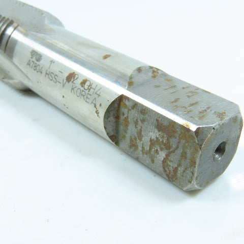 YG-1 A7804 1"-12 Bottoming Tap Straight 3 Flute  5-1/8" OAL 2-1/2" Thread Length
