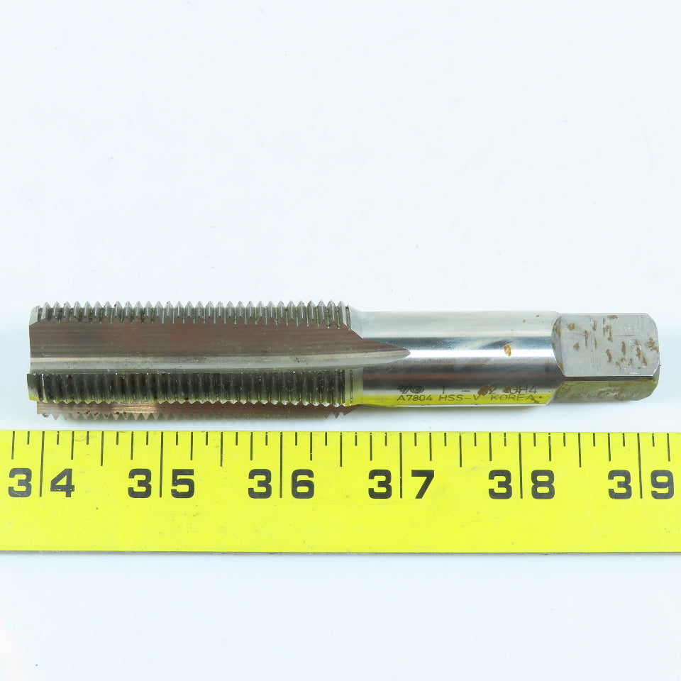 YG-1 A7804 1"-12 Bottoming Tap Straight 3 Flute  5-1/8" OAL 2-1/2" Thread Length