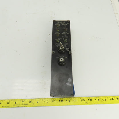 Okuma E5409-183-217 LU15 Lathe Spindle Chuck Monitor Operator Switch Panel