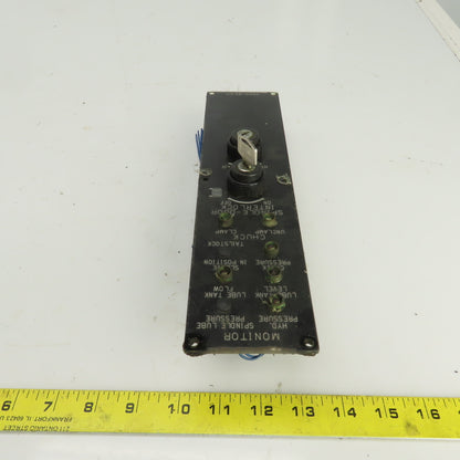 Okuma E5409-183-217 LU15 Lathe Spindle Chuck Monitor Operator Switch Panel