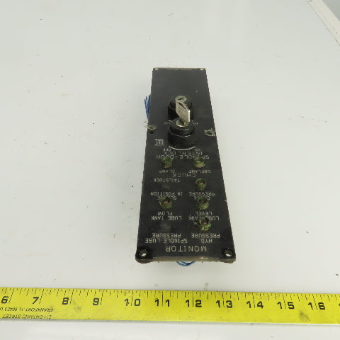 Okuma E5409-183-217 LU15 Lathe Spindle Chuck Monitor Operator Switch Panel