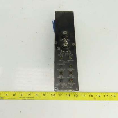 Okuma E5409-183-217 LU15 Lathe Spindle Chuck Monitor Operator Switch Panel