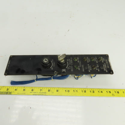 Okuma E5409-183-217 LU15 Lathe Spindle Chuck Monitor Operator Switch Panel