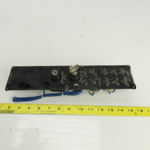 Okuma E5409-183-217 LU15 Lathe Spindle Chuck Monitor Operator Switch Panel