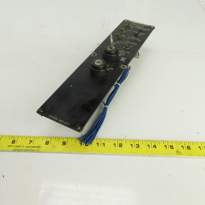Okuma E5409-183-217 LU15 Lathe Spindle Chuck Monitor Operator Switch Panel