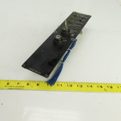 Okuma E5409-183-217 LU15 Lathe Spindle Chuck Monitor Operator Switch Panel