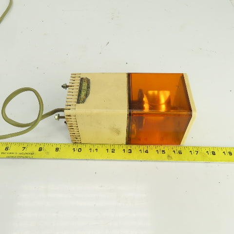 Patlite KJS-A Cube Tower Rotating Orange Warning Light 100/110V