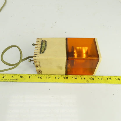 Patlite KJS-A Cube Tower Rotating Orange Warning Light 100/110V