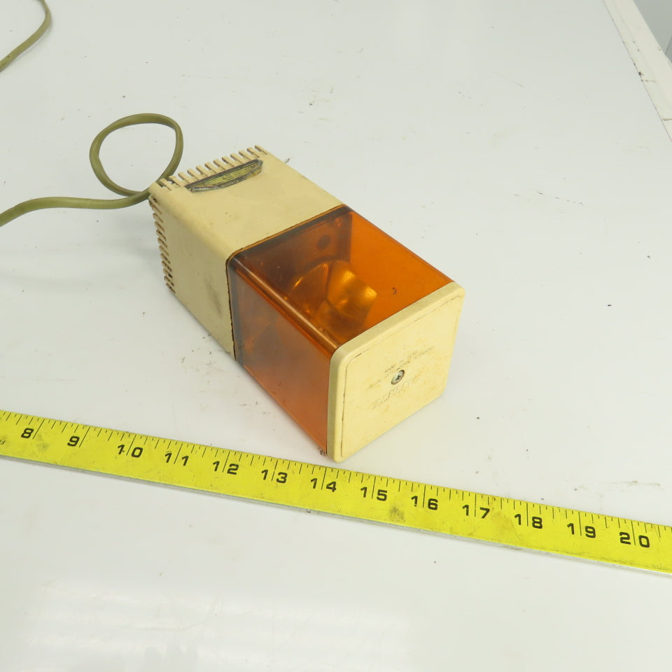 Patlite KJS-A Cube Tower Rotating Orange Warning Light 100/110V