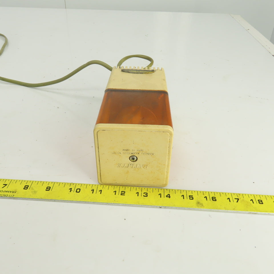 Patlite KJS-A Cube Tower Rotating Orange Warning Light 100/110V