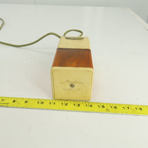 Patlite KJS-A Cube Tower Rotating Orange Warning Light 100/110V