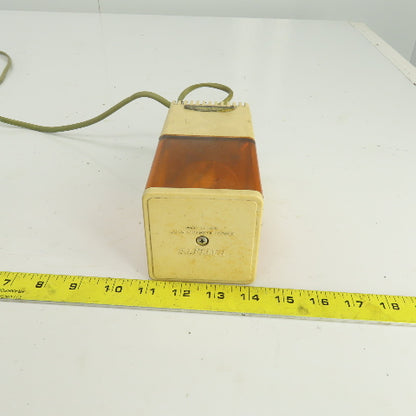 Patlite KJS-A Cube Tower Rotating Orange Warning Light 100/110V