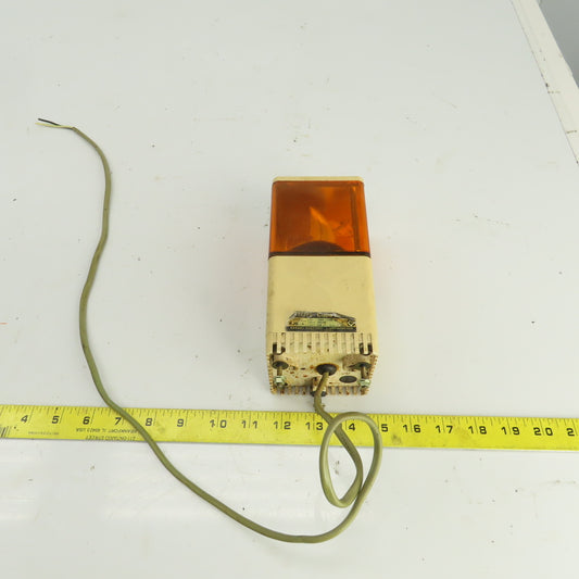 Patlite KJS-A Cube Tower Rotating Orange Warning Light 100/110V