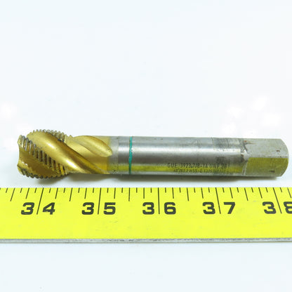Guhring 7/8"-14 UNF Bottoming Tap Spiral 4 Flute TiN Coated HSS-E 4-11/16" OAL