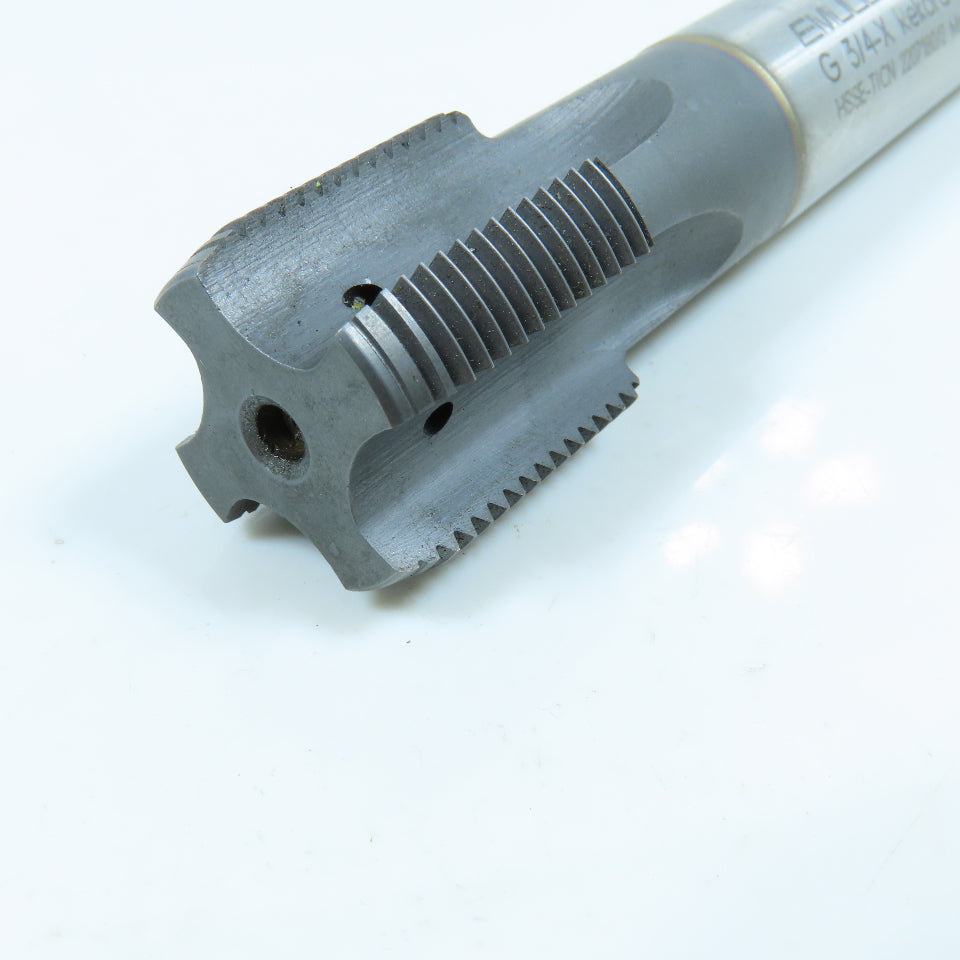 Emuge C0101001.4096 3/4"-14 BSPP Bottoming Tap Straight 4 Flute Rekord 2A-H-IKZN