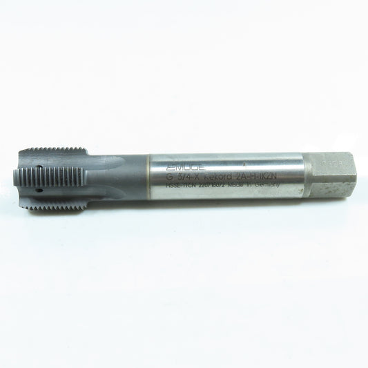 Emuge C0101001.4096 3/4"-14 BSPP Bottoming Tap Straight 4 Flute Rekord 2A-H-IKZN