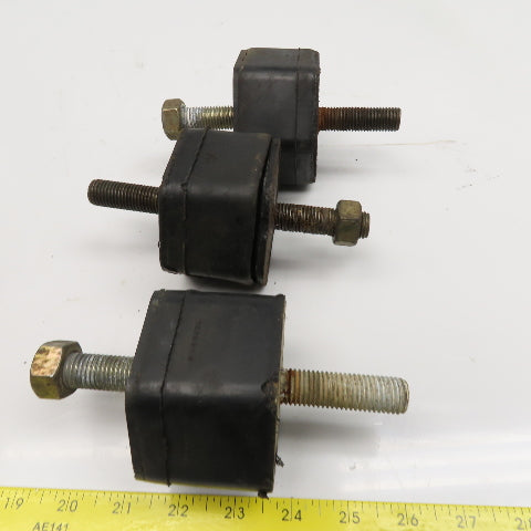 Lord J-22000 3-1/4" Hexagonal Rubber Stud Mount Vibration Isolator 5/8-11 Lot/3