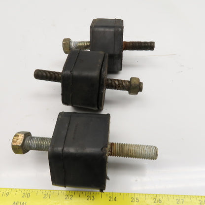 Lord J-22000 3-1/4" Hexagonal Rubber Stud Mount Vibration Isolator 5/8-11 Lot/3