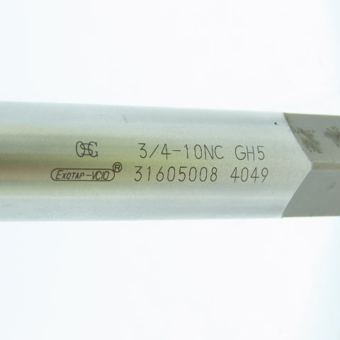 OSG 31605008 Exotap 3/4"-10 NC Plug Tap Straight 4 Flute Coolant Thru