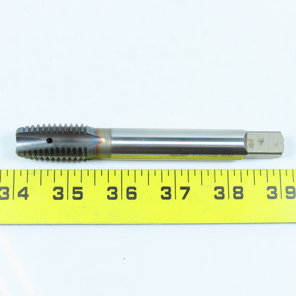 OSG 31605008 Exotap 3/4"-10 NC Plug Tap Straight 4 Flute Coolant Thru