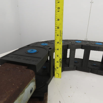CPS 48" OAL Cable Carrier Energy Chain 3-3/8" x 3-5/8" ID W/Mounting Brackets