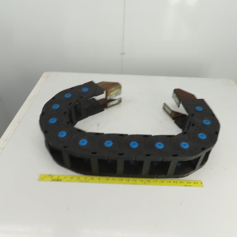 CPS 48" OAL Cable Carrier Energy Chain 3-3/8" x 3-5/8" ID W/Mounting Brackets