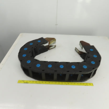 CPS 48" OAL Cable Carrier Energy Chain 3-3/8" x 3-5/8" ID W/Mounting Brackets