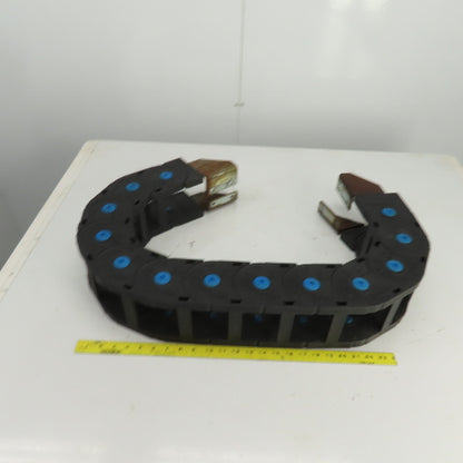 CPS 48" OAL Cable Carrier Energy Chain 3-3/8" x 3-5/8" ID W/Mounting Brackets